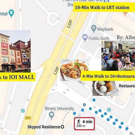 Puchong Skypod Residence, 1-5 Pax Cozy Unit, Walking Distance To Ioi Mall, 10Min Drive To Sunway Bagian luar foto