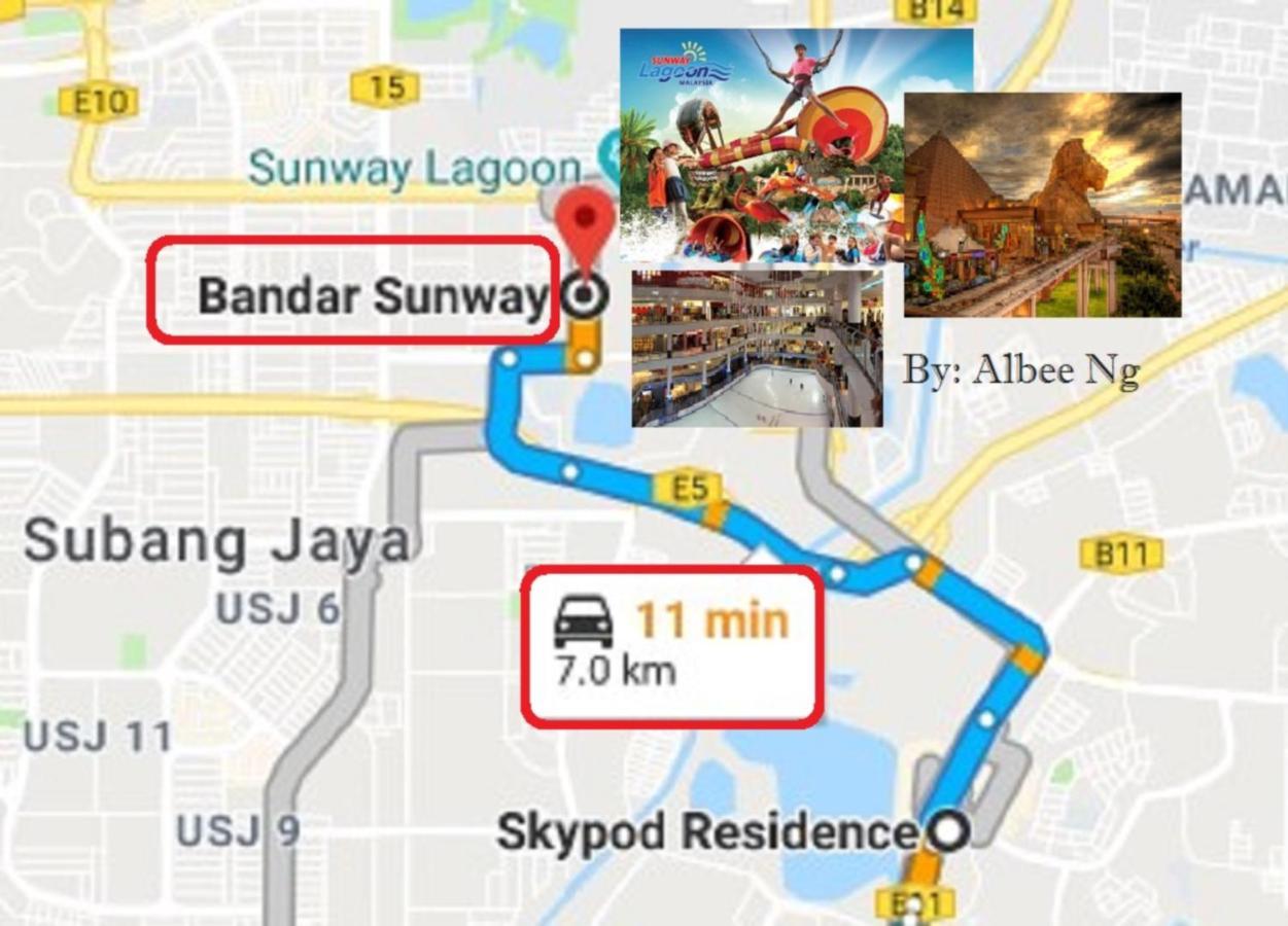 Puchong Skypod Residence, 1-5 Pax Cozy Unit, Walking Distance To Ioi Mall, 10Min Drive To Sunway Bagian luar foto